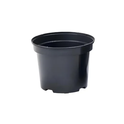 doniczka produkcyjna czarna okrągła 4l