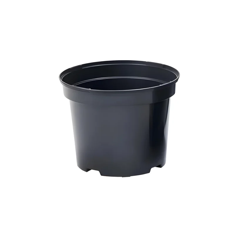 doniczka produkcyjna czarna okrągła 4l