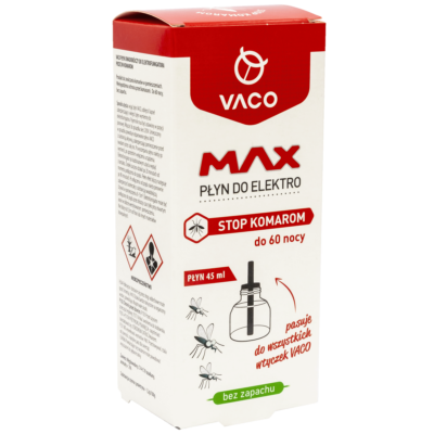 Płyn do elektrofumigatora na komary 45ml 60 nocy - VACO Max