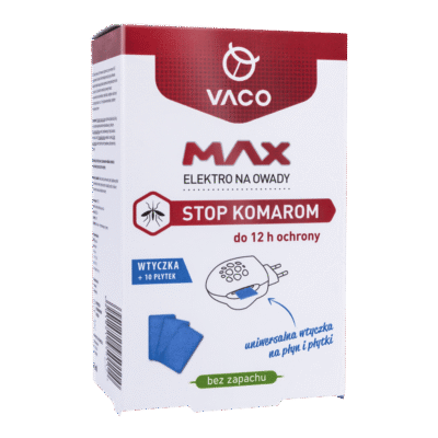Elektrofumigator na komary z płytkami 10szt - VACO Max